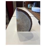 Polished natural agate geode