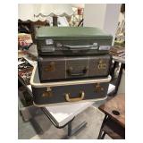 3 pieces, good condition vintage luggage