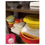 Large lot of mostly vintage Tupperware