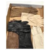 6 pairs vintage ladies gloves, mostly leather