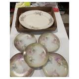 6 pieces, five Regina ware Germany saucers and