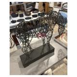 Mid-century wrought iron ire horse sculpture