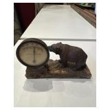 vintage rustic desk thermometer featuring a