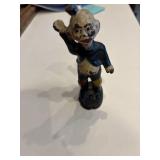 vintage cast iron clown figurine