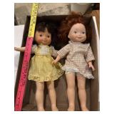 2 vintage 1970s, 80s Fisher-Price baby dolls