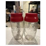2 1970s Maxwell house coffee glass jars, quart