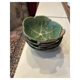 4 cabbage bowls 7", Certified International