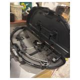 Black Genesis compound bow with Plano storage