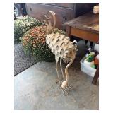 Vintage flamingo, yard art, metal