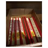 8 vintage metal hanger strips dentyne gum