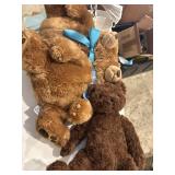 2 vintage Gund and 1 Animal Adventure teddy bears