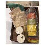 Vintage Tupperware cups sealed and salt and