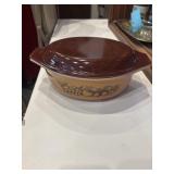 Vintage Pyrex old orchard #043 oval casserole