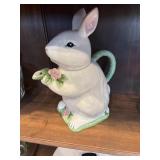 White rabbit teapot, Certified International