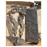 9 pieces of vintage wooden cutouts, crafts