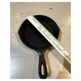 #3 SK vintage cast iron skillet with smoke ring,