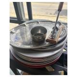 Large lot serving trays and mechanical nutcracker
