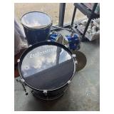 Blue Ludwig five piece drum set