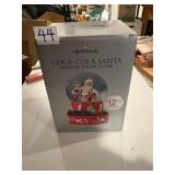 Vintage Coca-Cola Santa musical snow globe,