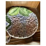 Vintage Italian Majolica hydrangea designs by