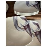 Five beautiful Mikasa ï¿½kya smokeï¿½ dinner plates,