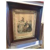 16ï¿½ x 13ï¿½ vintage framed lithograph Le Petit
