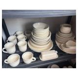 44 pieces Pfaltzgraff Auta Pink dishes, butter,
