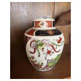 vintage Japanese Imari-style porcelain covered