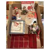 Vintage Christmas tree ornaments, and other decor
