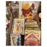 Several NIP vintage Christmas cards, art