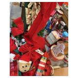 Box lot of Christmas decor