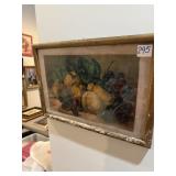 Vintage 16ï¿½ x 11ï¿½ framed steel life art print