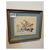 8 1/2ï¿½ x 7ï¿½ framed print Gene Gray 197 Deer