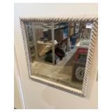 23ï¿½ x 23ï¿½ decorative wall mirror gold white frame