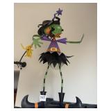 25ï¿½ tall whimsical Iron Witch Halloween decor