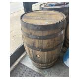 53 gallon once used white oak Bourbon barrel