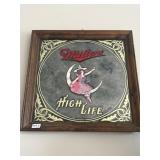 Vintage 18 1/2ï¿½ x 18 1/2ï¿½ Miller High Life mirror