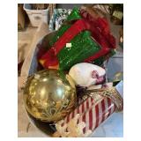 Galvanized tub with several piece of Christmas