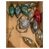 11 vintage Christmas tree ornaments
