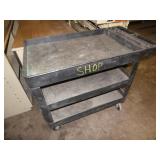 Large Black Rubbermaid Cart