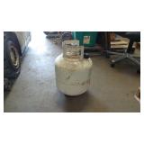 Empty propane tank