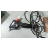 Vintage glue gun and sewing basket