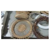 Wreaths for crafts and wicker items