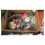 Box of craft supplies