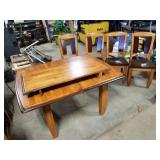 Kitchen table and chairs with leaf