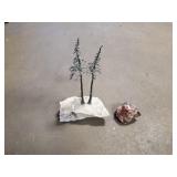 Rock and trees on rock figure