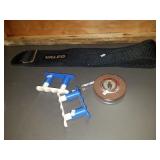 Weight belt, tape measure