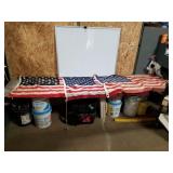 3 American flags
