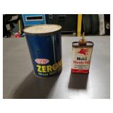 Vintage DuPont zerone anti-freeze, Mobil handy oil