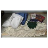 2 sets of curtains, cookie cutters